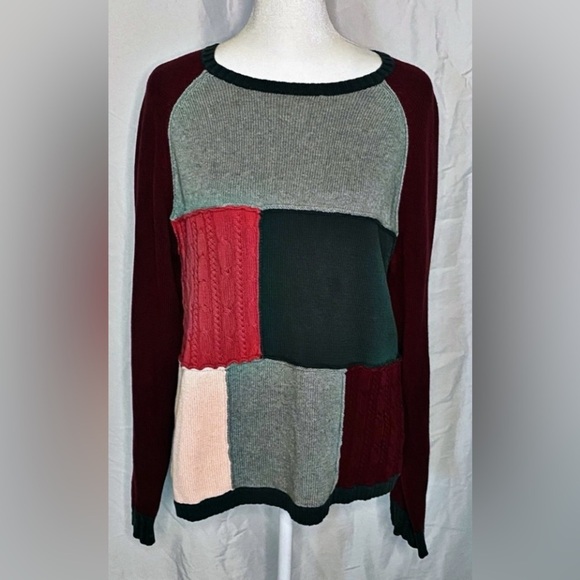 Pendleton Originals Vintage Color-block Sweater with Patchwork Design. Size L. - Picture 2 of 16